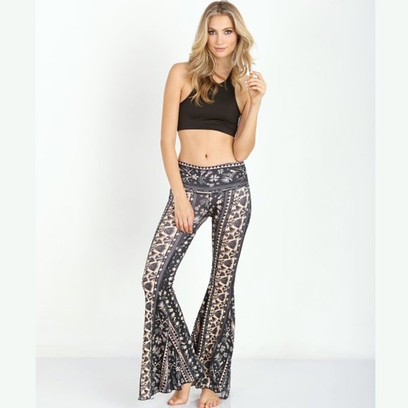*SOLD* Teeki Moon Flower Bell Bottom Pants - Picture 8 of 8